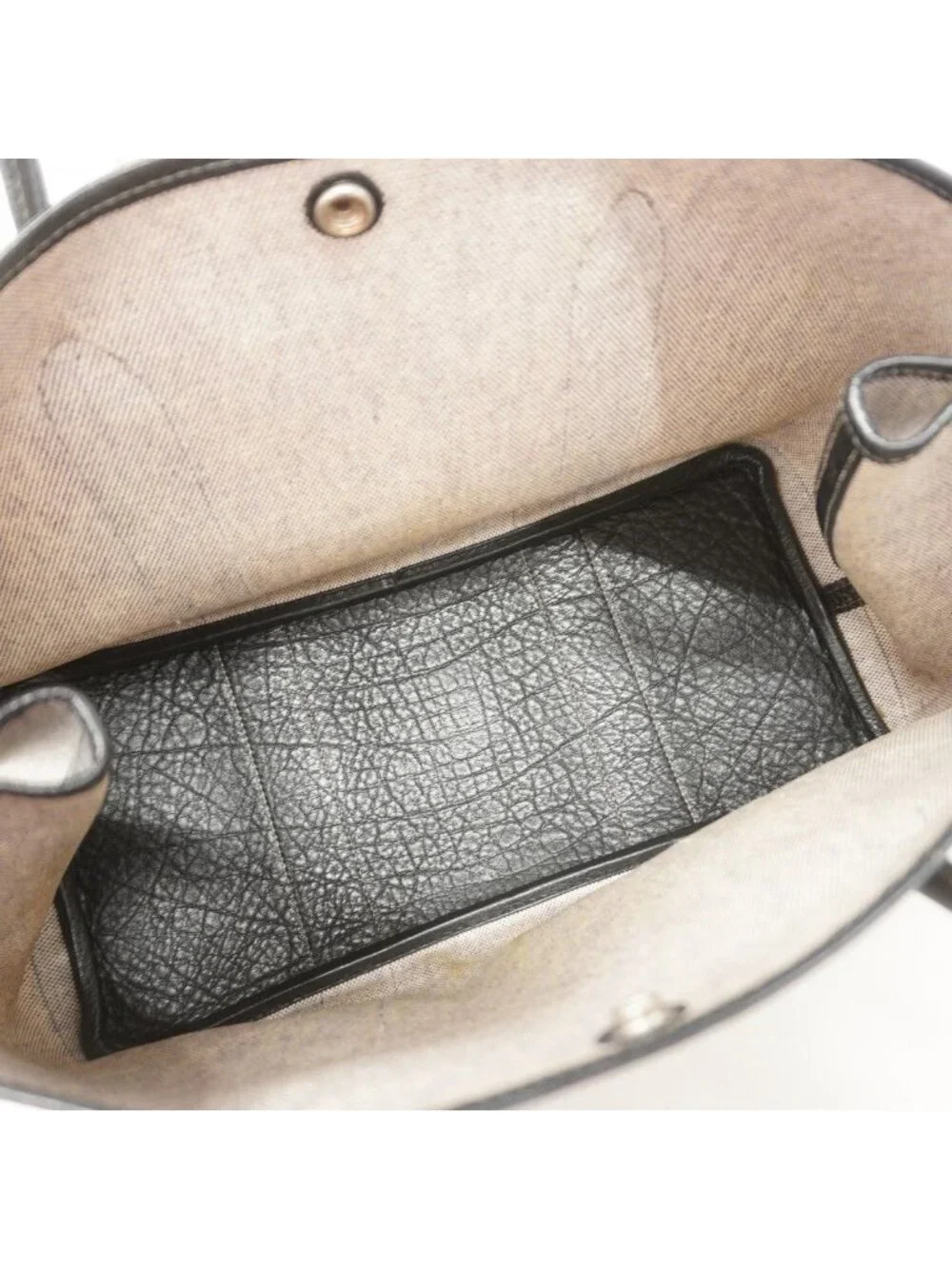 Hermes Tote Garden Party PM Toile Ash Black Silver